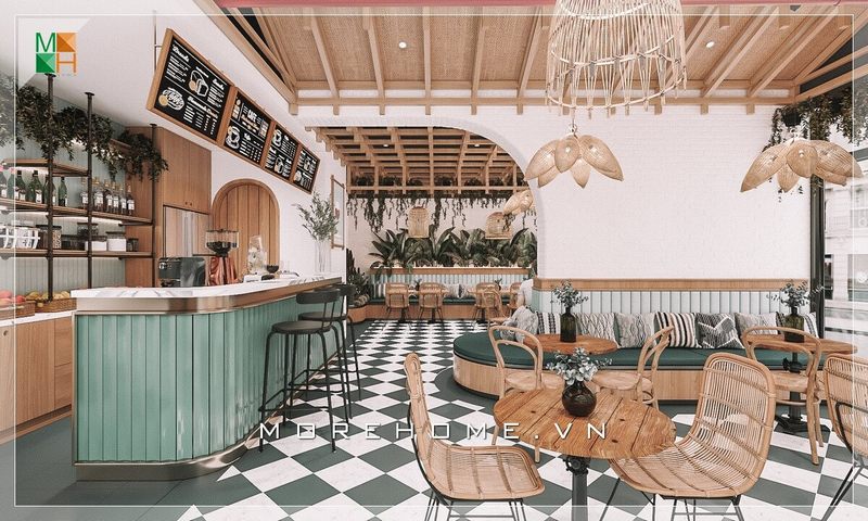 Những mẫu thiết kế nội thất quán cafe của chúng tôi đều mang nét đậm ấn tượng và độc đáo. Chất liệu gỗ làm chủ đạo giúp tăng vẻ đơn giản nhưng lại mang lại cảm giác thư thái và thực thụ.